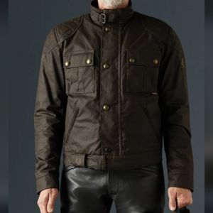 Belstaff Brooklands Motorcycle Jacket I sz S I Waxed Cotton Mahogany